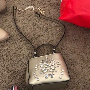 zara purse gold